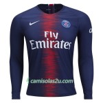 Camisolas de futebol Paris Saint-Germain Equipamento Principal 2018/19 Manga Comprida